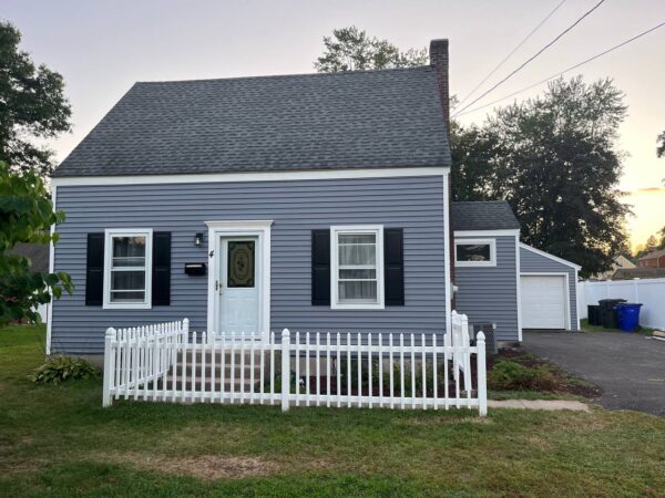 Completed residential siding replacement