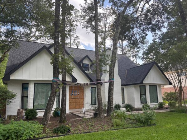 Installation of 12” James Hardie siding
