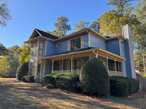 REPLACED MASONITE SIDING WITH JAMES HARDIE 8.25