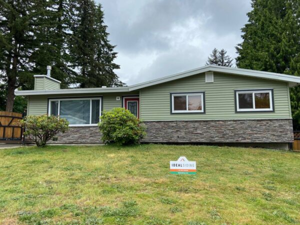 Residential home siding improvement project