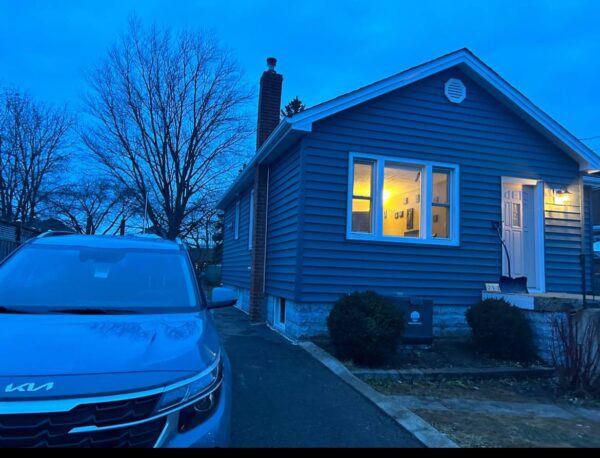 Finished siding installation on residential home in London