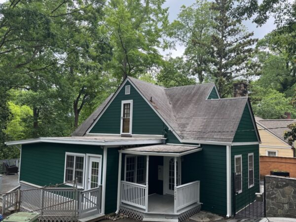 VINYL SIDING REPLACED WITH JAMES HARDIE PRIMED 8.25