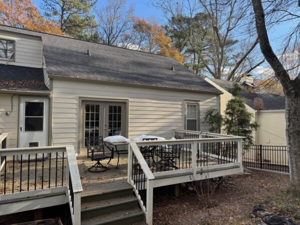 Small siding replacement project from asbestos to James Hardie 8.25