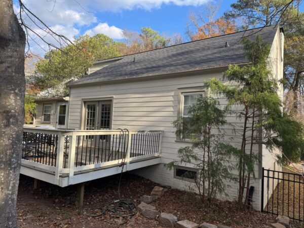 Small siding replacement project from asbestos to James Hardie 8.25