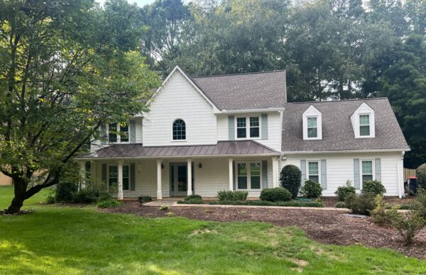 Replaced fh cedar siding with primed James Hardie 7