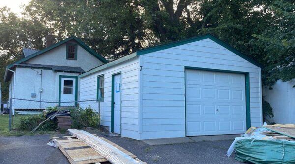 Removed old wood siding - installed new LP Smartside Expert Finish 7