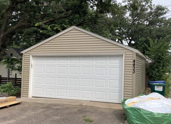 Removed wood siding, installed new Mastic Ovation D4