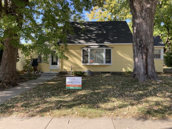 Removed aluminum siding - installed 5