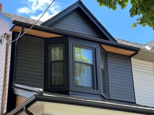 Home exterior renovation with new siding