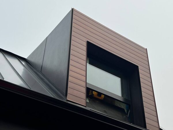 House renovation featuring new siding materials