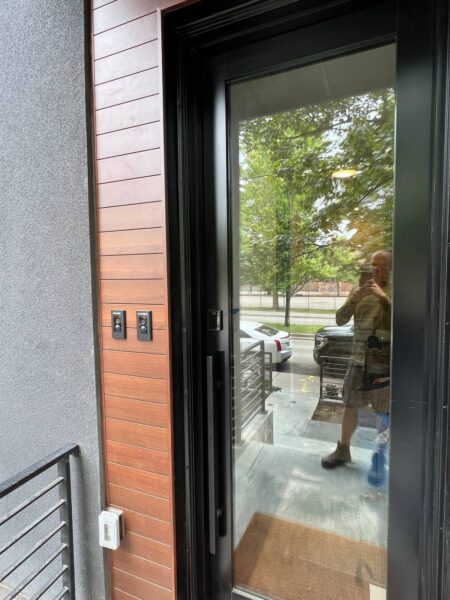 House renovation featuring new siding materials