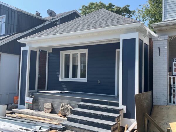 Before and after exterior transformation