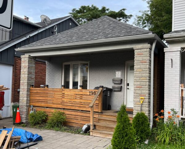 Before and after exterior transformation