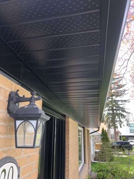 Aluminum to JH James Hardie siding planks (7” reveal) - colour Gray Slate