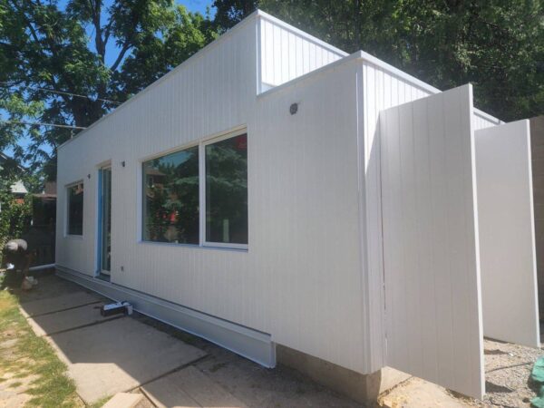 Maibec Modern White Siding Installation in Ontario