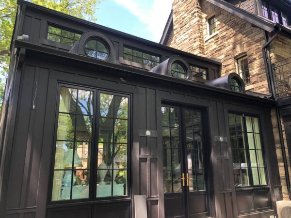 Finished siding installation on residential home