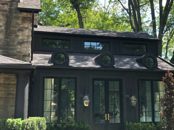 Finished siding installation on residential home