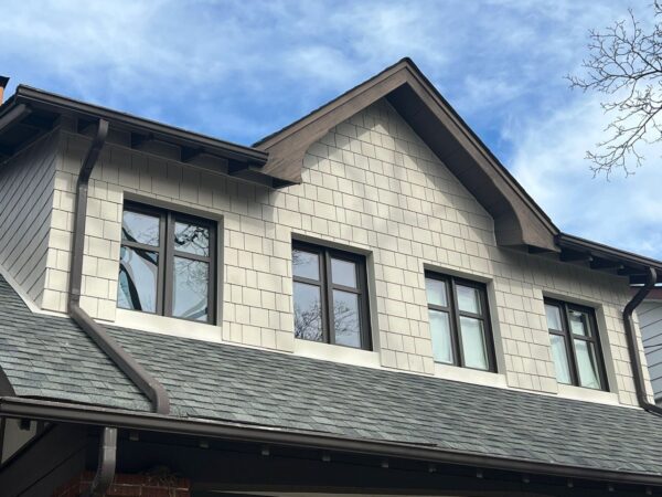Installation of JH straight edge shingles on top of stucco