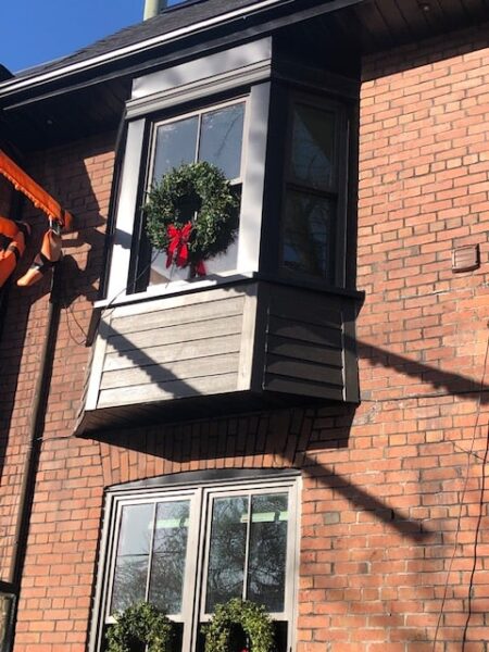 Exterior upgrade with new siding installed in Rich Espresso color