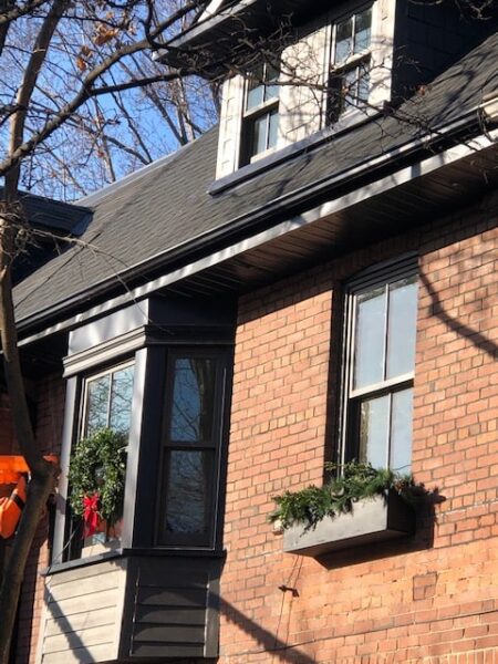 Exterior upgrade with new siding installed in Rich Espresso color