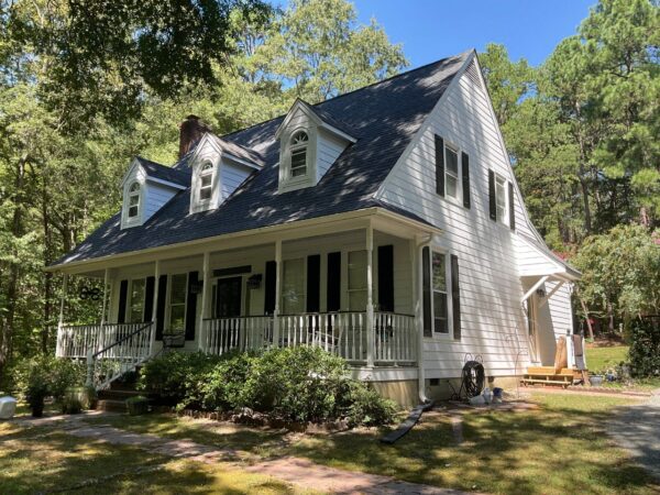 Home exterior renovation with new siding