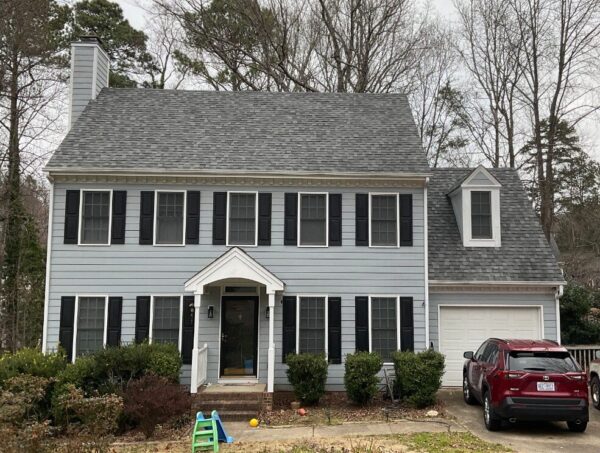 Previously Masonite JH Plank Cedarmill ColorPlus in Deep Ocean