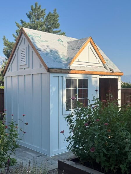 James Hardie Cedarmill Lap, Board and Batten, and Straight Shingle Siding in ColorPlus finish with Arctic White trims and corners