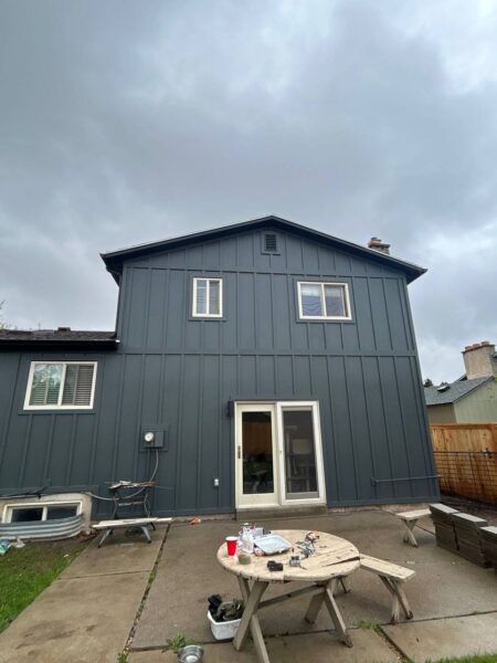 Residential home siding improvement project