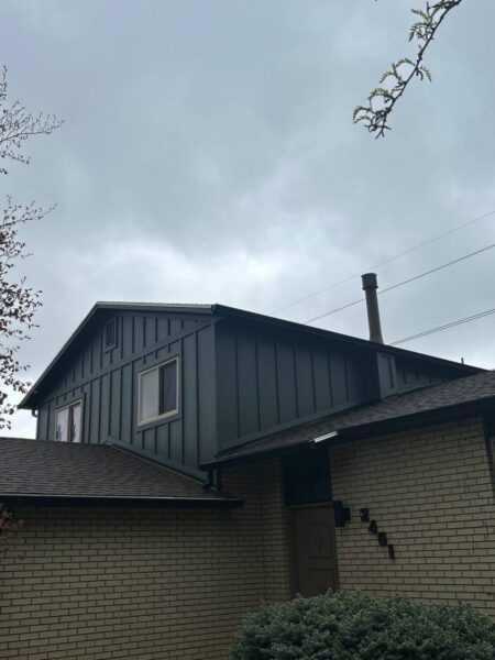 Residential home siding improvement project