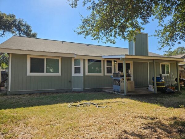 Finished siding installation on residential home