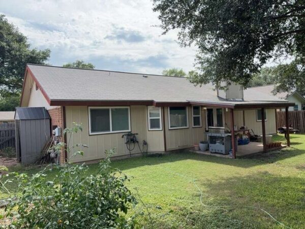 Finished siding installation on residential home