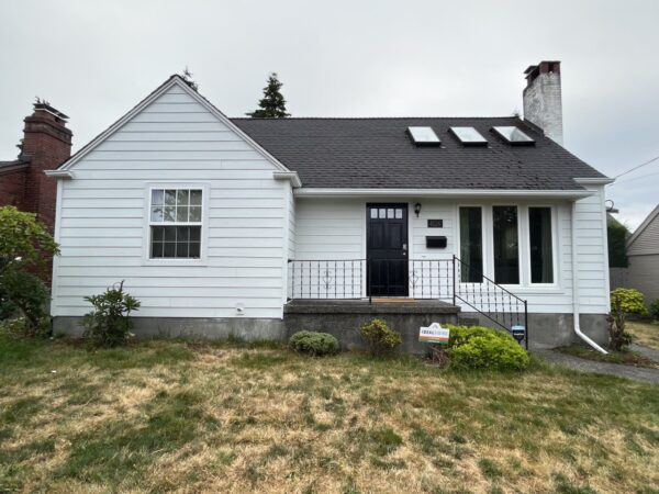 Completed residential siding replacement