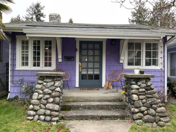 House renovation featuring new siding materials