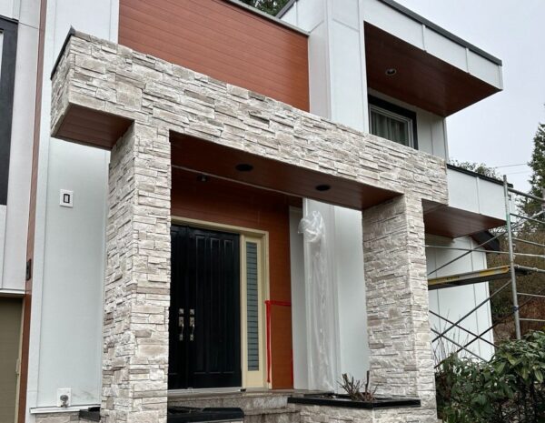 Before and after exterior transformation