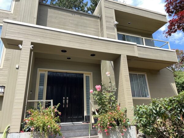 Before and after exterior transformation