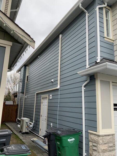 Home exterior renovation with new siding in Victoria