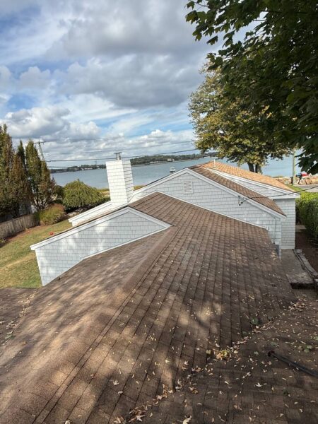 Residential home siding improvement project in Arctic White