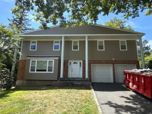 Completed James Hardie siding project installation