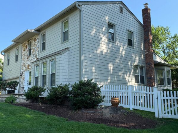 Finished siding installation on residential home