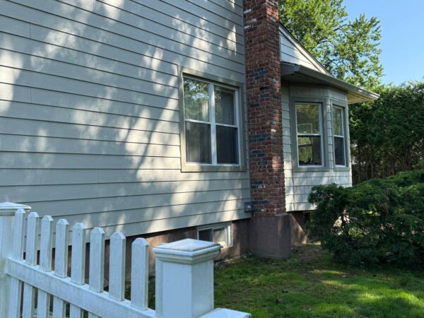 Finished siding installation on residential home