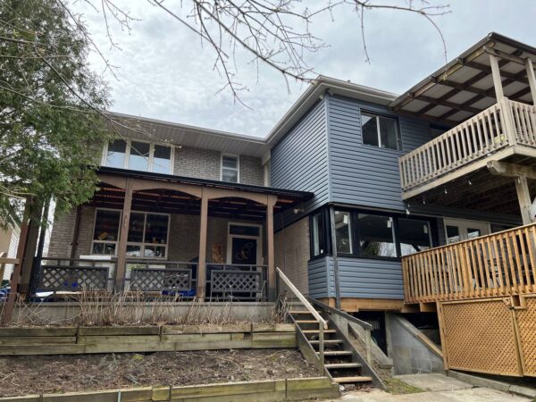 Shiplap wood to Vinyl (Gentek) siding renovation