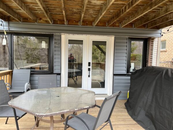 Shiplap wood to Vinyl (Gentek) siding renovation