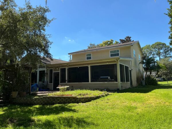 House renovation featuring new siding materials